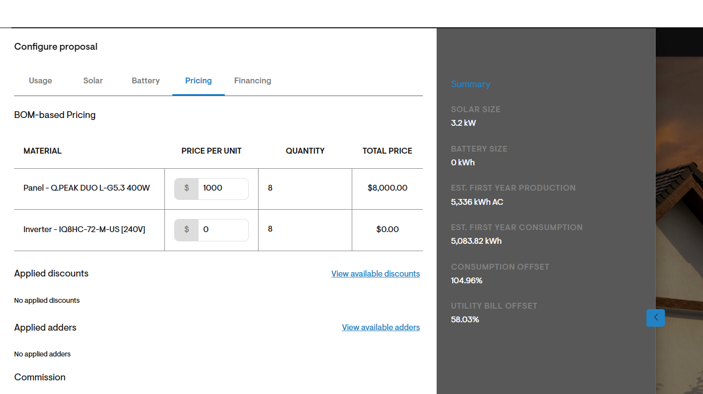 Pricing controls on Express Editor