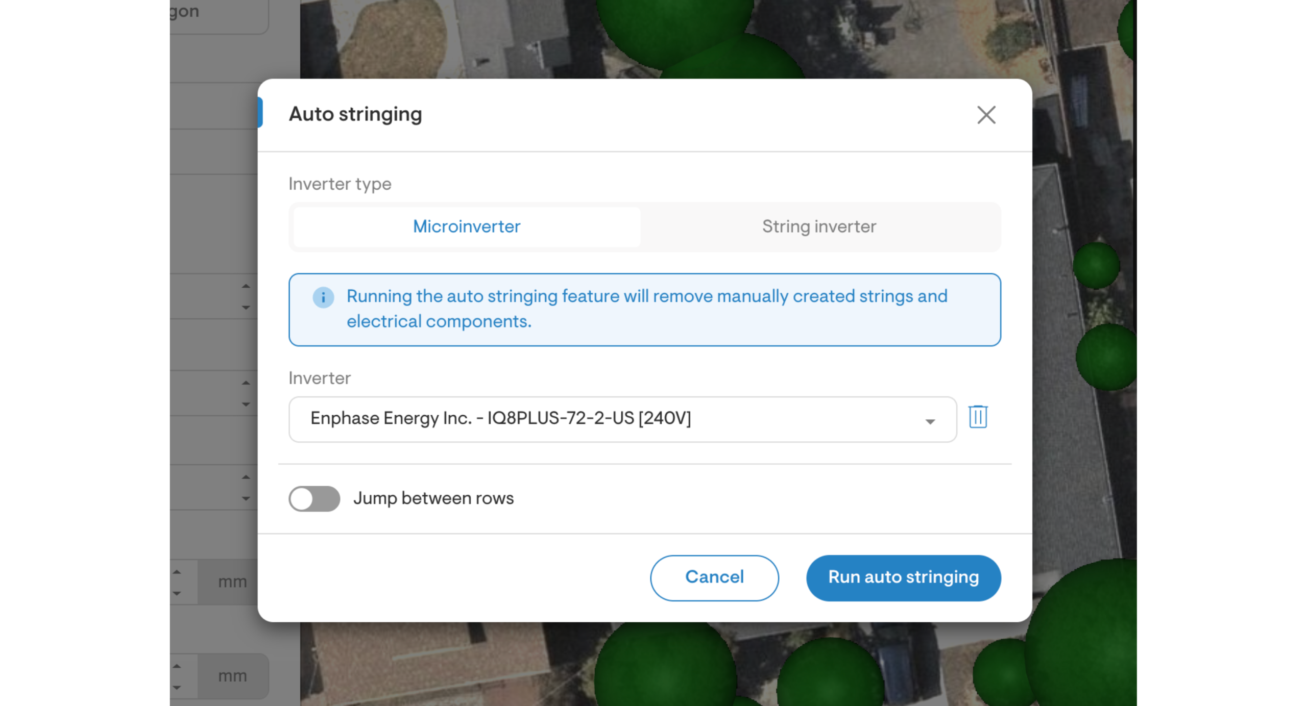 Auto string ground-mount designs
